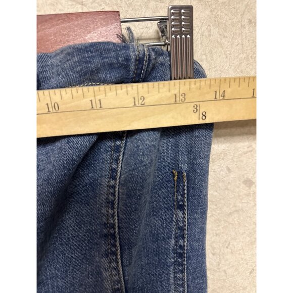 We The Free People Je Suis Pret Women's Jumpsuit Barrel Denim Jean Medium - Picture 7 of 14